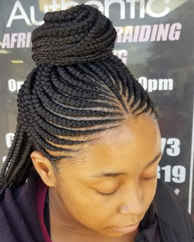 African Beauty Corn rows braiding hairstylist