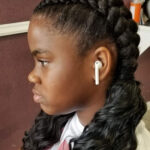 Kids cornrow hair style