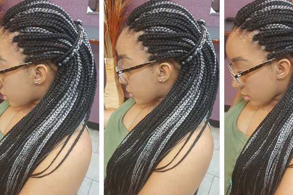 Single Box Braids hairstyle