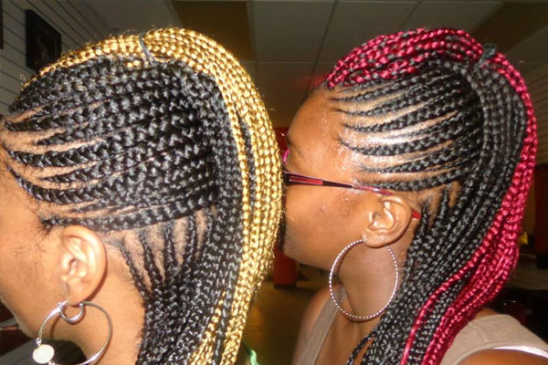 Corn Rows african hairstyle