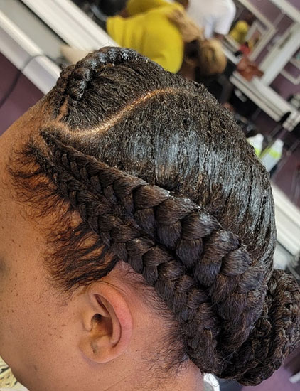 African Braid hairstyle