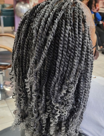 African braided open