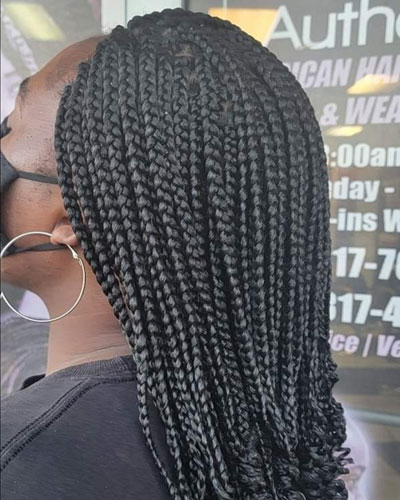 Single Box Braids hairstyle