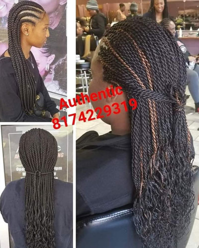 African Senegalese Twists hairstyle